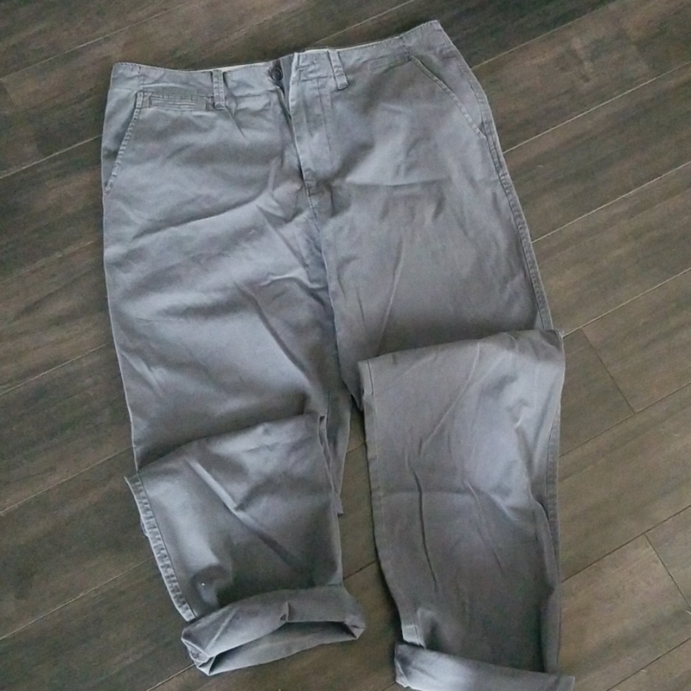 Navy relaxed j crew kahki pant
